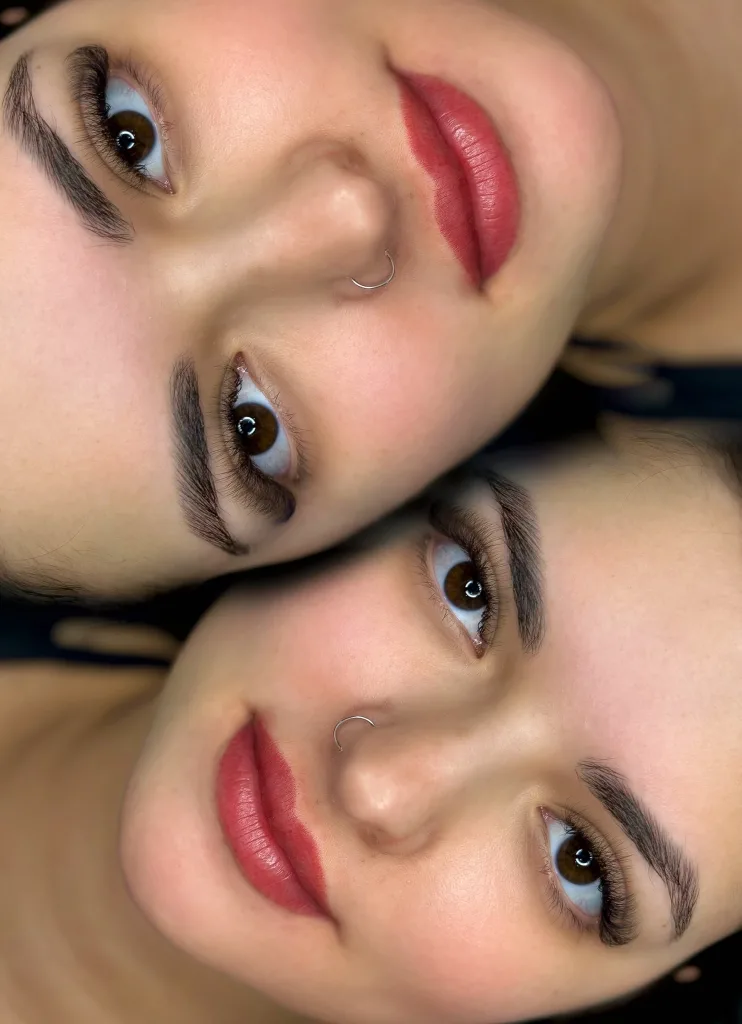 Sminktetoválás Vecsésen, Aquarell lips, Full lips (teljes ajaksatírozás)